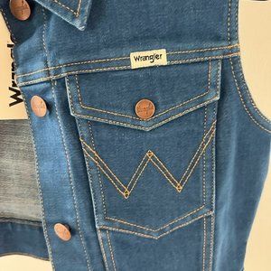 Wrangler Denim Vest New With Tags Medium